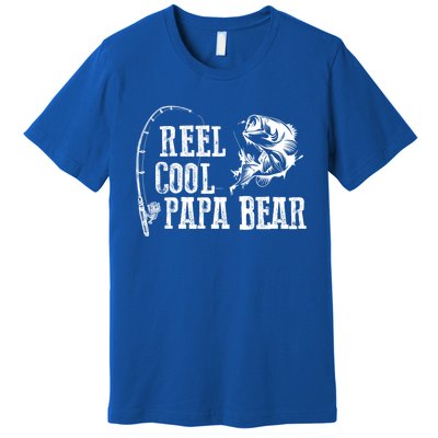 Papa Bear Fishing: Reel Cool Papa Bear Funny Gift Cute Gift Premium T-Shirt