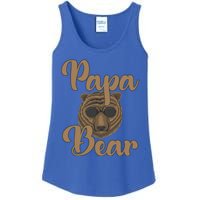 Papa Bear Fathers Day Tee Papa Bear Wearing Cool Sunglasses Cool Gift Ladies Essential Tank