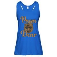 Papa Bear Fathers Day Tee Papa Bear Wearing Cool Sunglasses Cool Gift Ladies Essential Flowy Tank