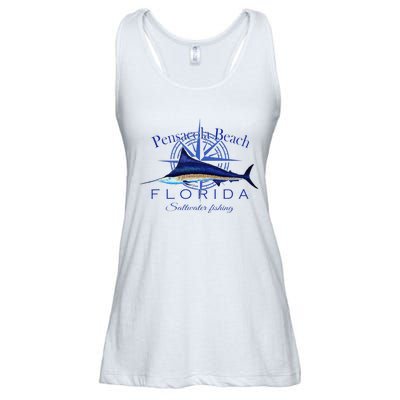 Pensacola Beach Florida Sailfish Billfish Saltwater Fishing Ladies Essential Flowy Tank