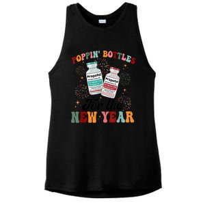 Poppin Bottles For The New Year Propofol Icu Nurse New Year Ladies PosiCharge Tri-Blend Wicking Tank