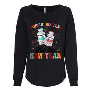 Poppin Bottles For The New Year Propofol Icu Nurse New Year Womens California Wash Sweatshirt