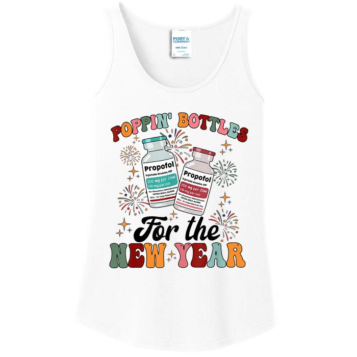 Poppin Bottles For The New Year Propofol Icu Nurse New Year Ladies Essential Tank