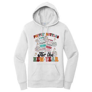 Poppin Bottles For The New Year Propofol Icu Nurse New Year Women's Pullover Hoodie