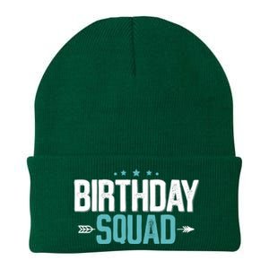 Party Birthday for Boy Birthday Squad Knit Cap Winter Beanie