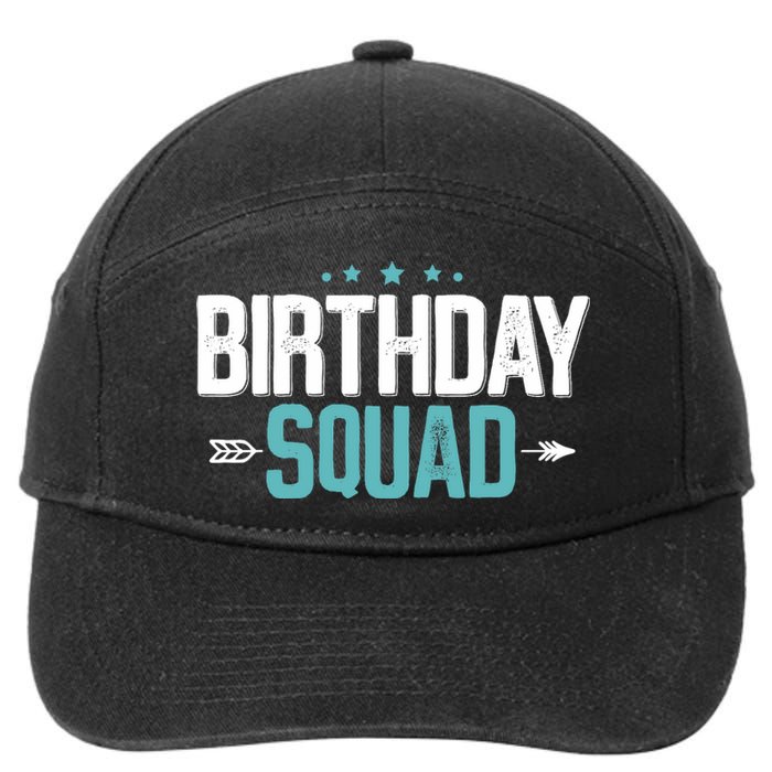 Party Birthday for Boy Birthday Squad 7-Panel Snapback Hat