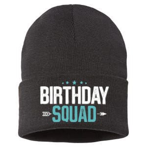 Party Birthday for Boy Birthday Squad Sustainable Knit Beanie