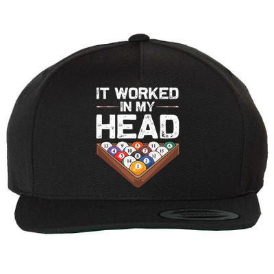 Pool Billiards For Women Pool Game Players Wool Snapback Cap