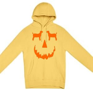 Pumpkin Boer Goat Show Halloween Premium Pullover Hoodie