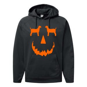 Pumpkin Boer Goat Show Halloween Performance Fleece Hoodie