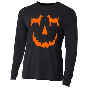 Pumpkin Boer Goat Show Halloween Cooling Performance Long Sleeve Crew