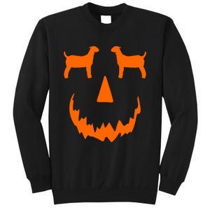 Pumpkin Boer Goat Show Halloween Tall Sweatshirt