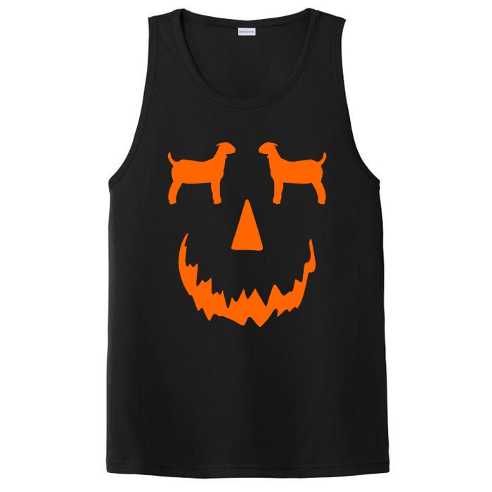 Pumpkin Boer Goat Show Halloween PosiCharge Competitor Tank