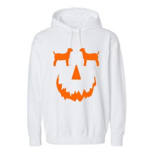 Pumpkin Boer Goat Show Halloween Garment-Dyed Fleece Hoodie