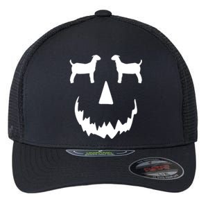 Pumpkin Boer Goat Show Halloween Flexfit Unipanel Trucker Cap