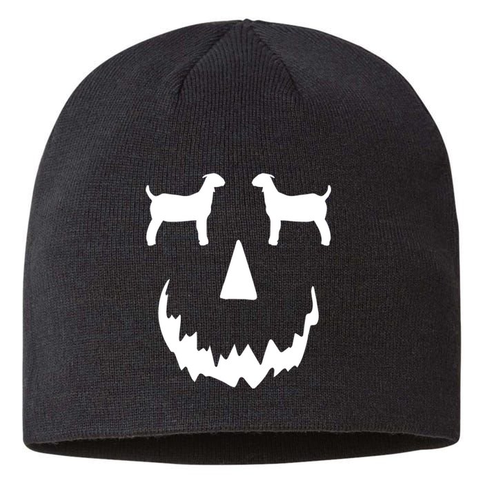 Pumpkin Boer Goat Show Halloween Sustainable Beanie