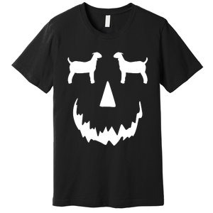 Pumpkin Boer Goat Show Halloween Premium T-Shirt