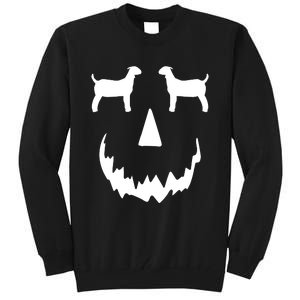 Pumpkin Boer Goat Show Halloween Tall Sweatshirt