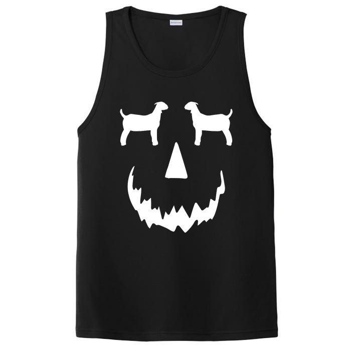 Pumpkin Boer Goat Show Halloween PosiCharge Competitor Tank