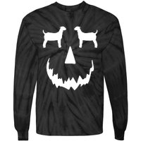 Pumpkin Boer Goat Show Halloween Tie-Dye Long Sleeve Shirt