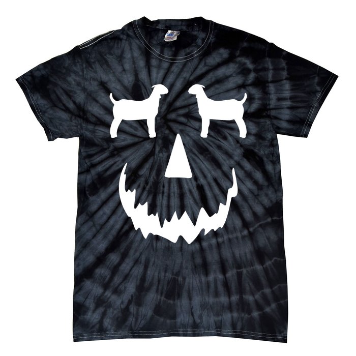 Pumpkin Boer Goat Show Halloween Tie-Dye T-Shirt