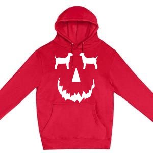 Pumpkin Boer Goat Show Halloween Premium Pullover Hoodie