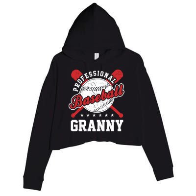 Professional Baseball Granny Team Sport Crop Fleece Hoodie