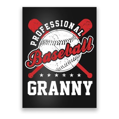 Professional Baseball Granny Team Sport Poster