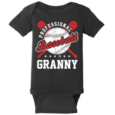 Professional Baseball Granny Team Sport Baby Bodysuit