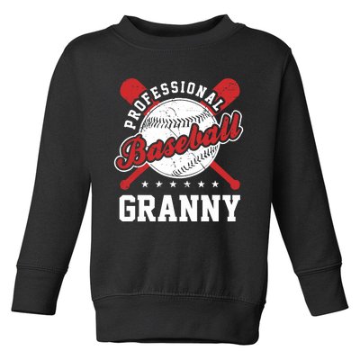 Professional Baseball Granny Team Sport Toddler Sweatshirt