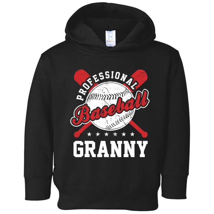 Professional Baseball Granny Team Sport Toddler Hoodie