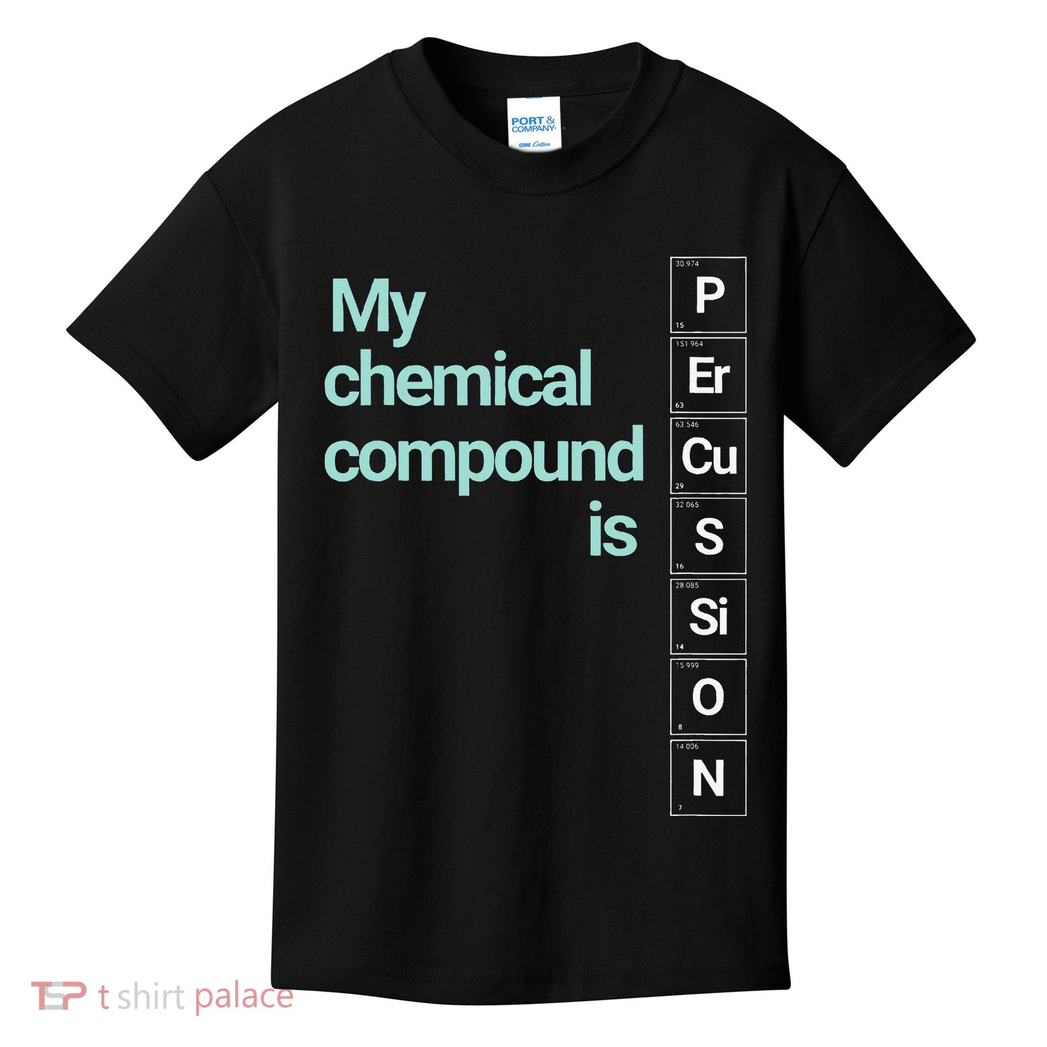 Percussion Band Geek My Chemical Compound Kids T-Shirt
