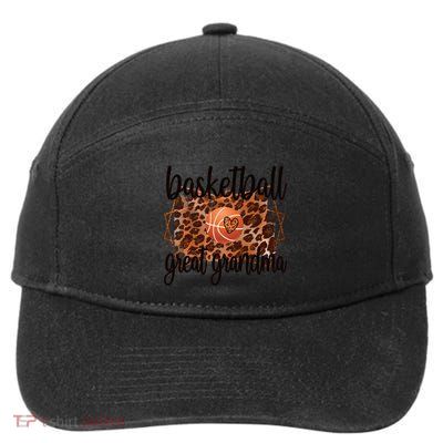 Proud Basketball Great Grandma Of A Basketball Player Gift 7-Panel Snapback Hat