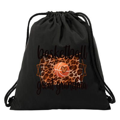 Proud Basketball Great Grandma Of A Basketball Player Gift Drawstring Bag