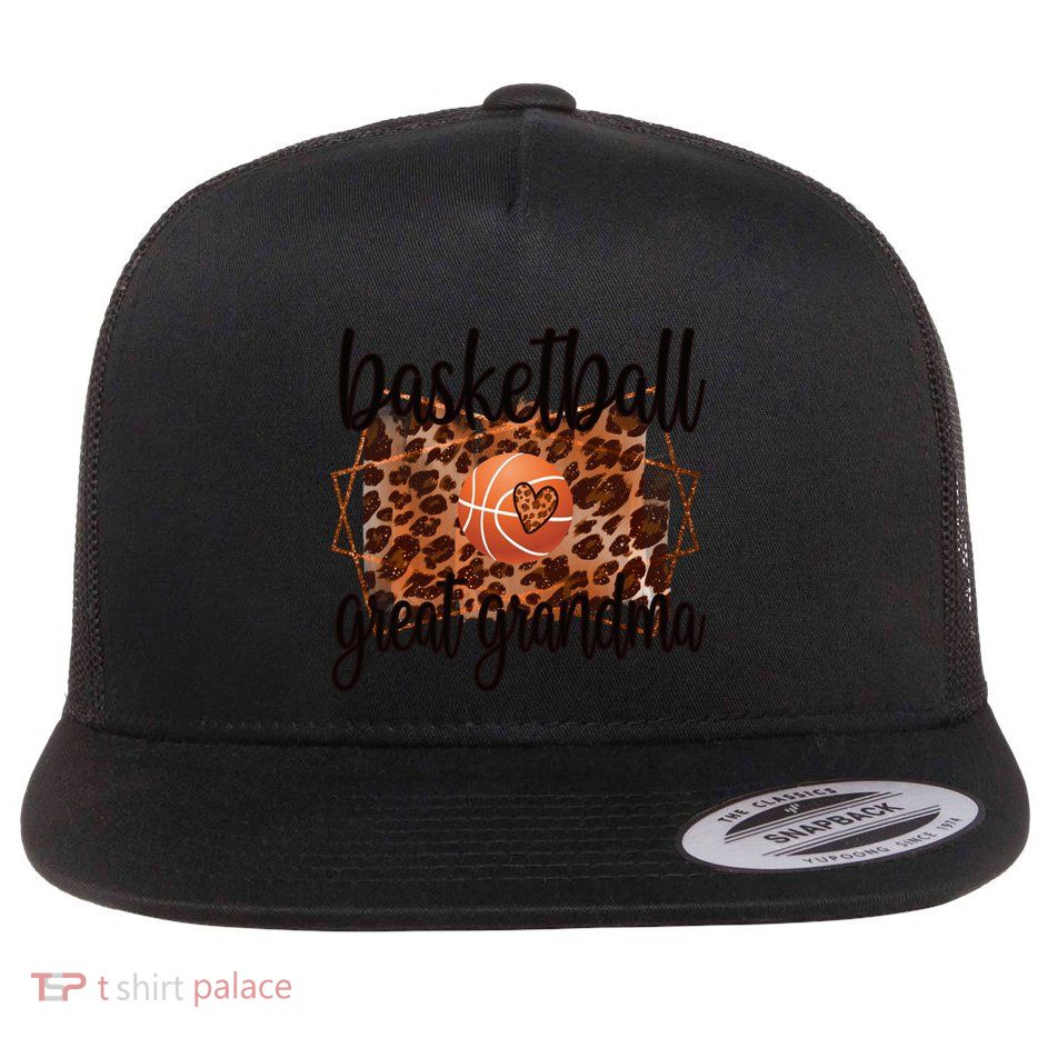 Proud Basketball Great Grandma Of A Basketball Player Gift Flatbill Hat