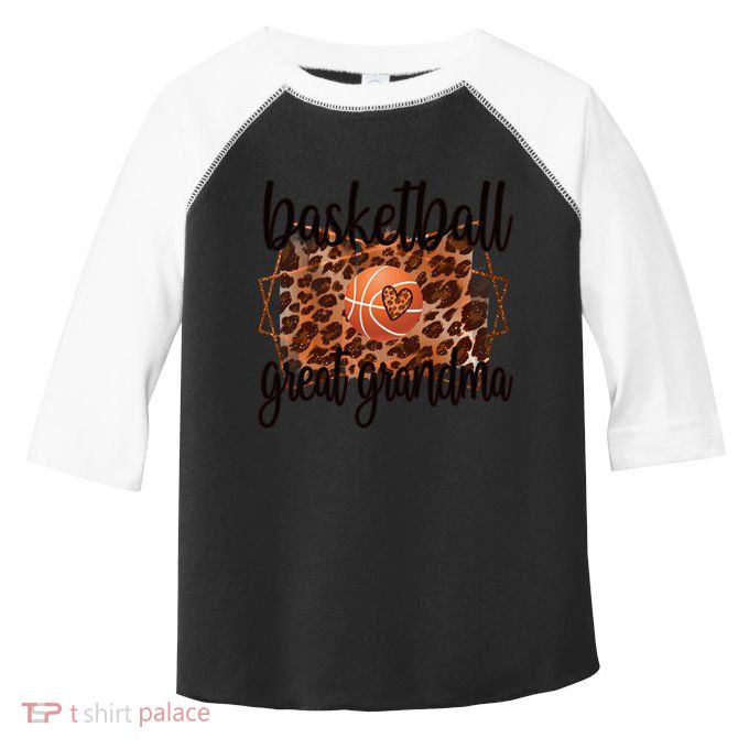 Proud Basketball Great Grandma Of A Basketball Player Gift Toddler Fine Jersey T-Shirt