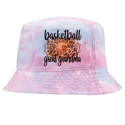 Proud Basketball Great Grandma Of A Basketball Player Gift Tie-Dyed Bucket Hat