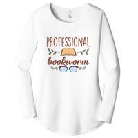 Professional Bookworm Glasses Reading Books Gift Cute Reading Women's Perfect Tri Tunic Long Sleeve Shirt