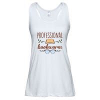 Professional Bookworm Glasses Reading Books Gift Cute Reading Ladies Essential Flowy Tank