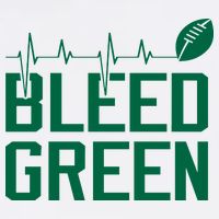 Bleed Green Football Team heart beat Bucket Hat