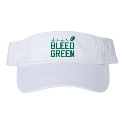 Bleed Green Football Team heart beat Visor