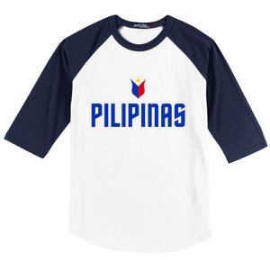 Pilipinas Basketball Gilas Philippines Baseball Sleeve Shirt