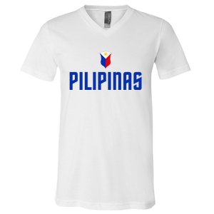 Pilipinas Basketball Gilas Philippines V-Neck T-Shirt