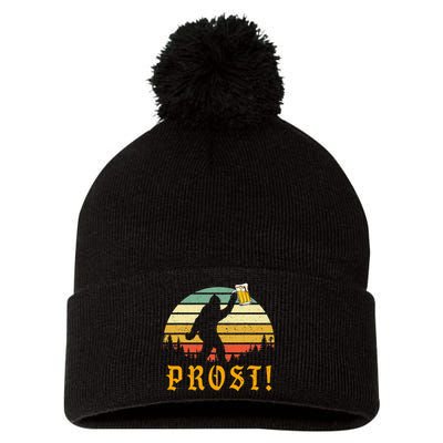 Prost Bigfoot German Oktoberfest Love Drinking Beer Pom Pom 12in Knit Beanie