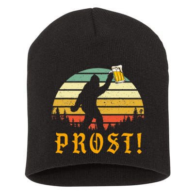 Prost Bigfoot German Oktoberfest Love Drinking Beer Short Acrylic Beanie