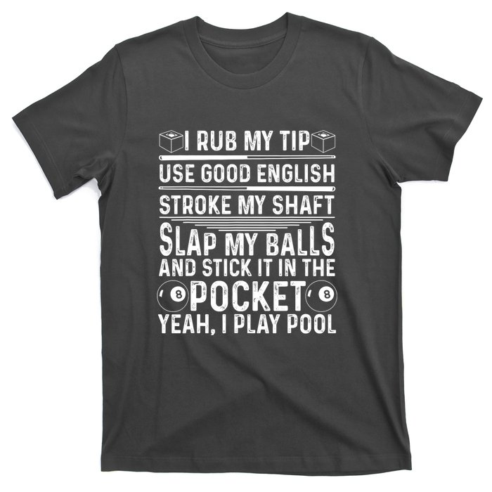 Player Billiard Game Lovers Funny Pool Gift T-Shirt