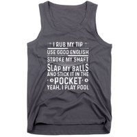 Player Billiard Game Lovers Funny Pool Gift Tank Top