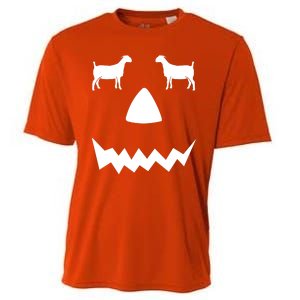 Pumpkin Boer Goat Show Halloween Cooling Performance Crew T-Shirt