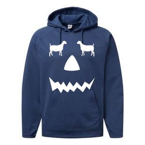 Pumpkin Boer Goat Show Halloween Performance Fleece Hoodie