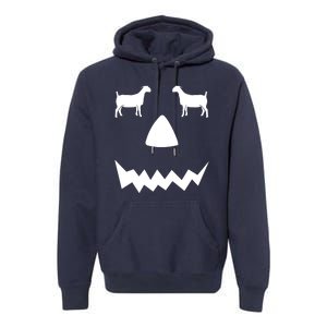 Pumpkin Boer Goat Show Halloween Premium Hoodie